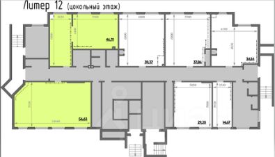 торг. площадь 46 м², этаж -1