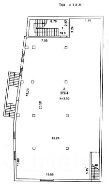 склад 420 м², этаж -1