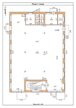 торг. площадь 320 м², этаж 1