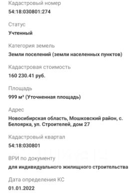 участок 10.35 сот.