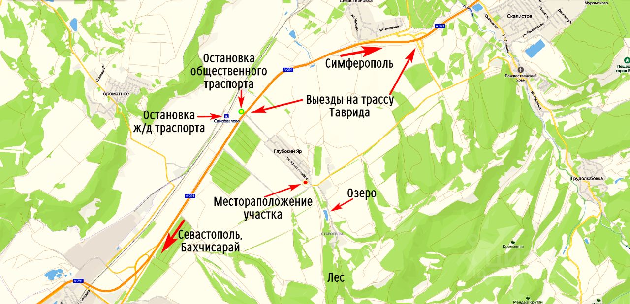 Купить земельный участок в сельском поселении Скалистовское Бахчисарайского  района, продажа земельных участков - база объявлений Циан. Найдено 34  объявления