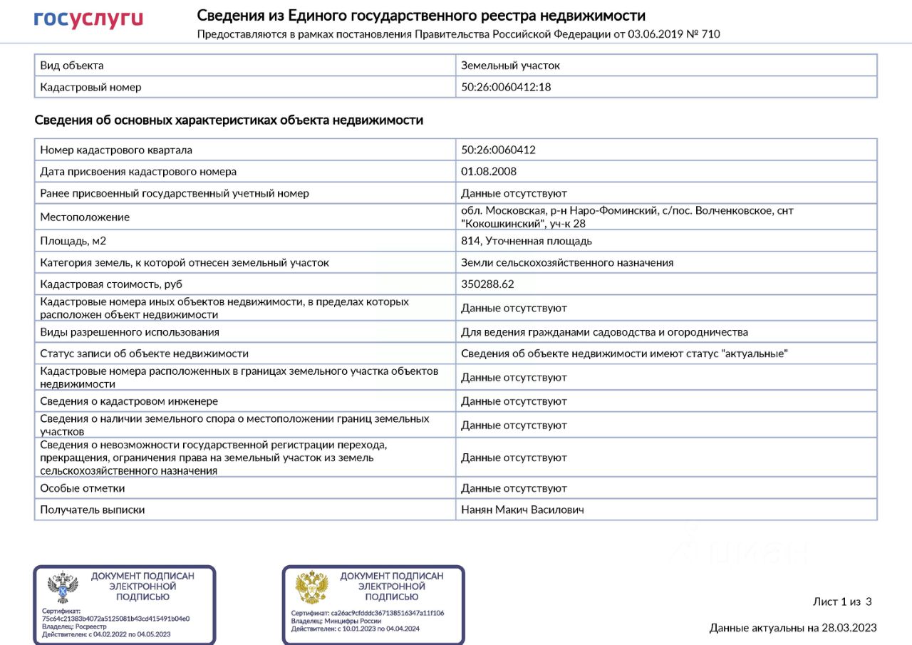 Купить участок 8,1сот. 28, Московская область, Наро-Фоминский городской  округ, Кокошкинский СНТ - база ЦИАН, объявление 296418471