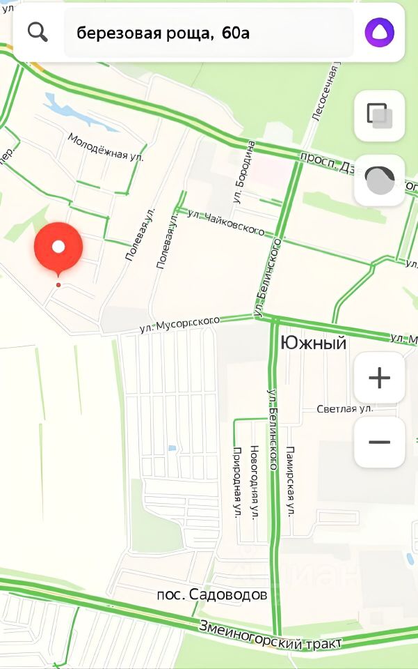 Участок в Барнауле, Березовая роща, 60а. Отличное расположение, рядом ул. Молодежная и ул. Мусорского, удобный доступ к Змеиногорскому тракту.