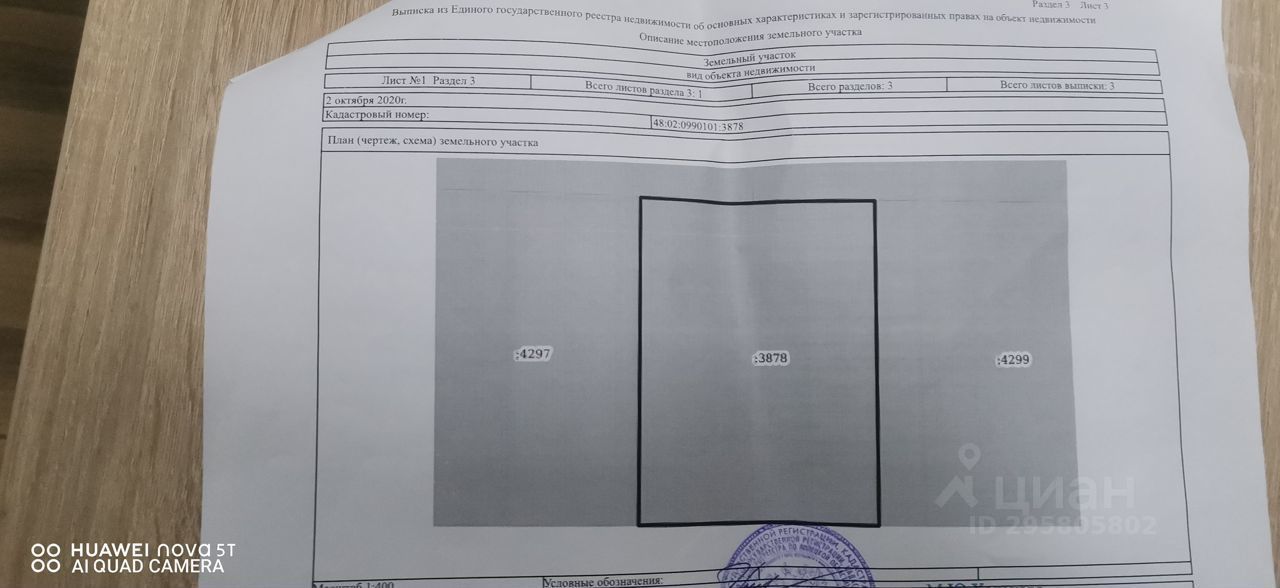 Участок 1200 кв.м в Липецке. Кадастровый номер 48:02:0999101:3878. Без отделки. Удобное расположение. Идеально для строительства.
