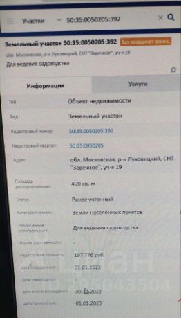 участок 4.0 сот.