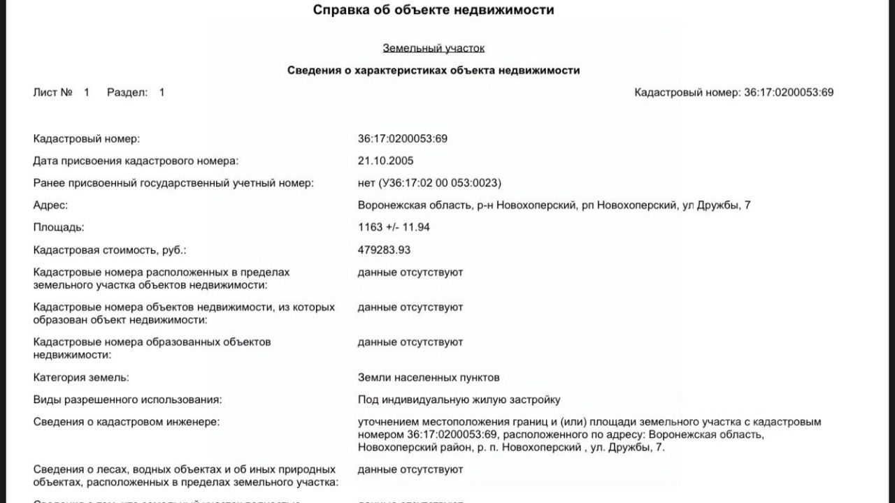 Купить земельный участок в городском поселении Новохоперск Воронежской  области, продажа земельных участков - база объявлений Циан. Найдено 5  объявлений