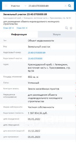 участок 6.02 сот.