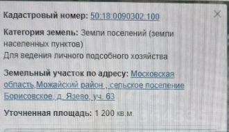 участок 12.0 сот.